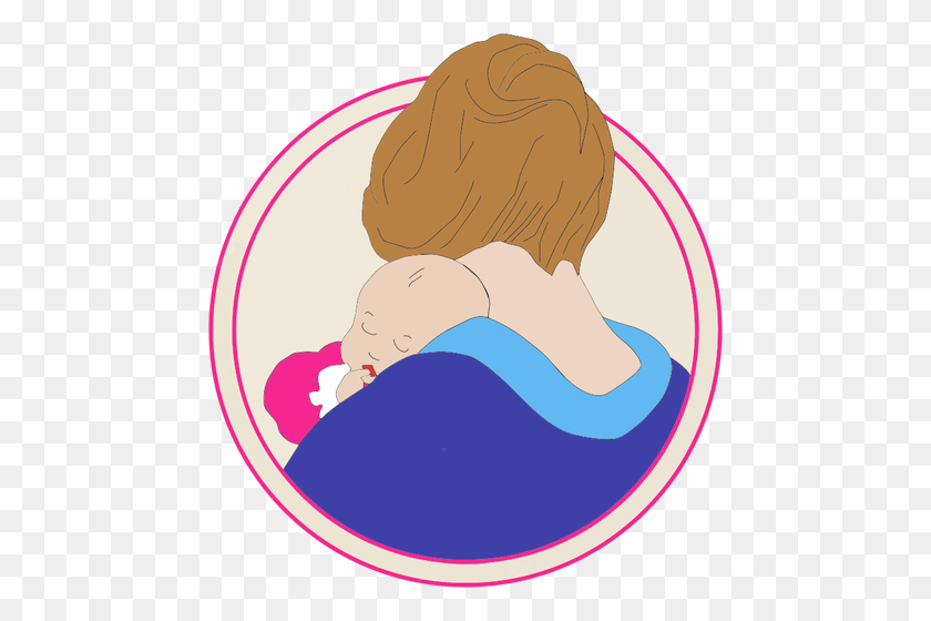 464x500 Mother Holding A Baby - Mom Holding Baby Clipart