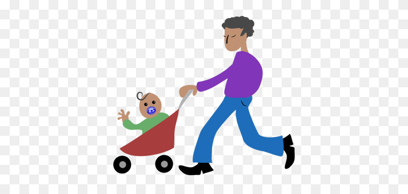 394x340 Mother Infant Drawing Child Walking - Child Walking Clipart
