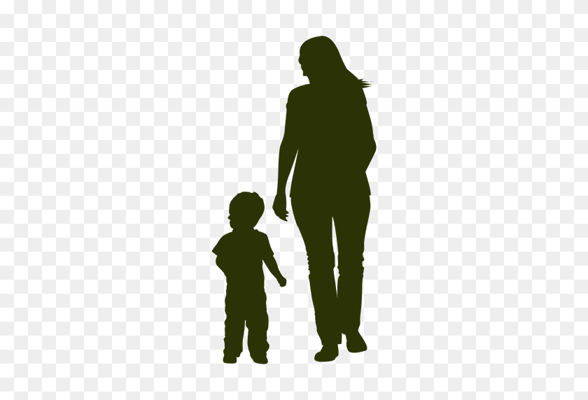 512x512 Mother With Child Silhouette - Mother PNG