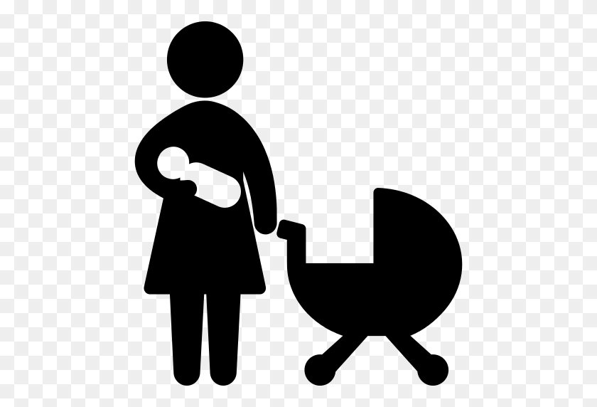 512x512 Mother With Son Silhouettes Png Icon - Mother PNG