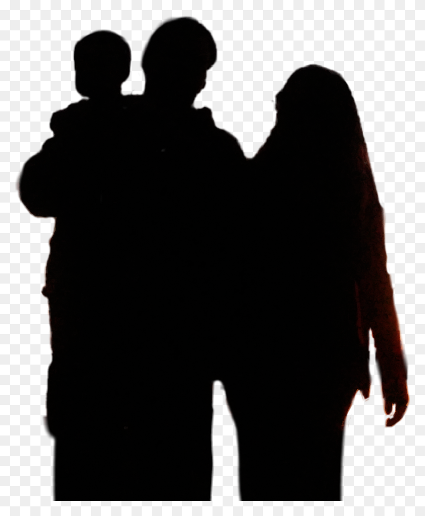 1322x1626 Motherfatherampbaby Family Silhouette - Family Silhouette PNG