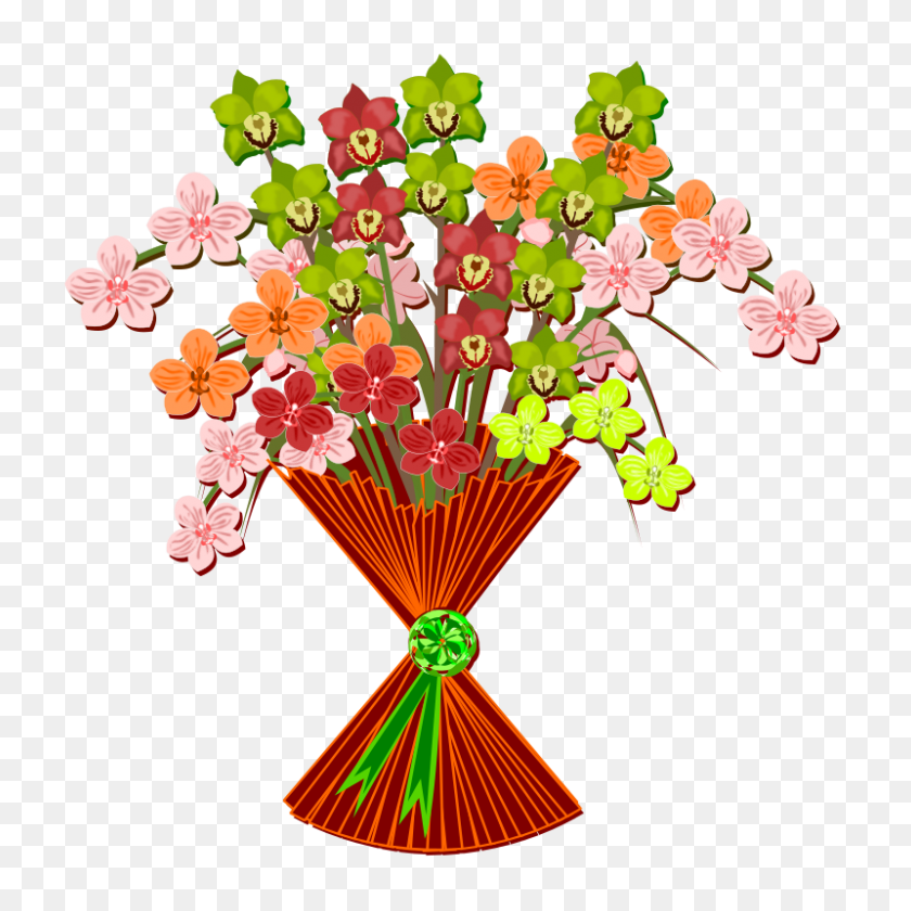 800x800 Mother's Day Clipart Bouquet - Day Clipart