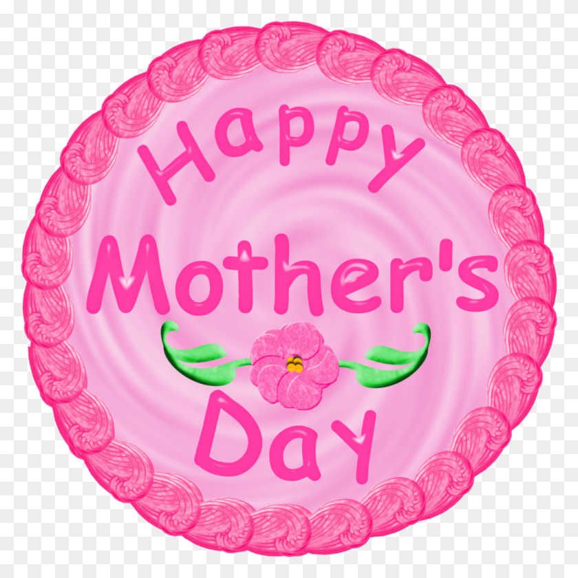1024x1024 Mother's Day Clipart Cake - Mothers Day Clipart Images