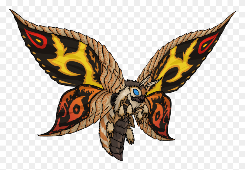 1090x733 Mothra Png Png Image - Mothra PNG