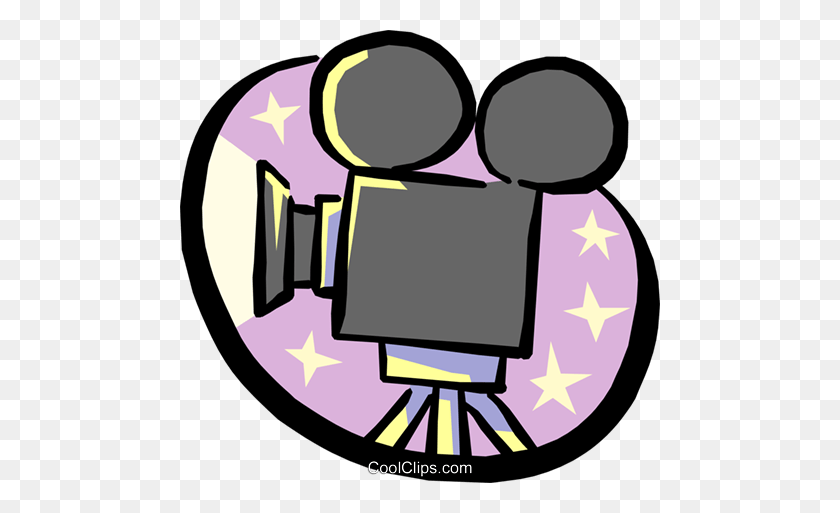 480x453 Motion Picture Movie Camera Royalty Free Vector Clip Art - Pictures Of Cameras Clipart