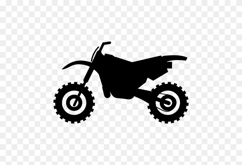 512x512 Motocross Motorcycle Silhouette - Motorcycle PNG