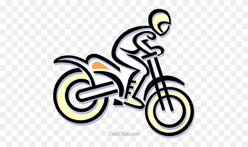 480x438 Motocross Royalty Free Vector Clip Art Illustration - Motocross Clipart