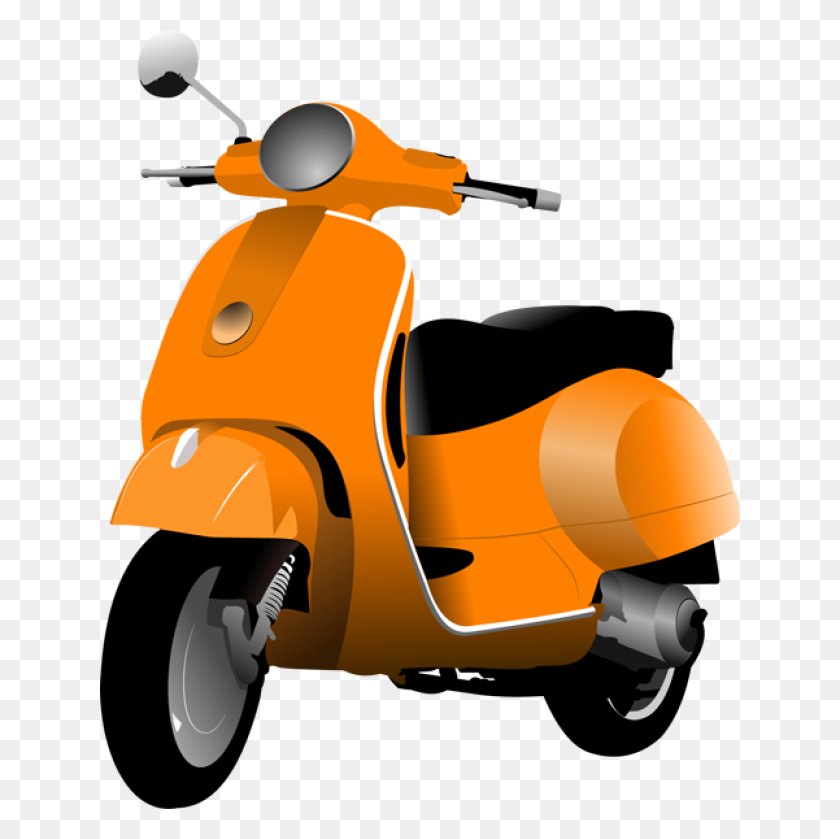 640x779 Motor Scooter Motor Scooter Different Clip Arts Motor - Scooter Clipart