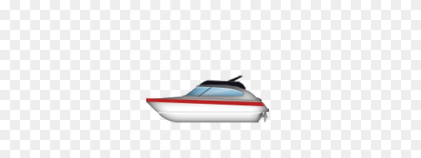 256x256 Моторная Лодка Emoji Для Facebook, Идентификатор Электронной Почты Sms - Лодка Emoji Png