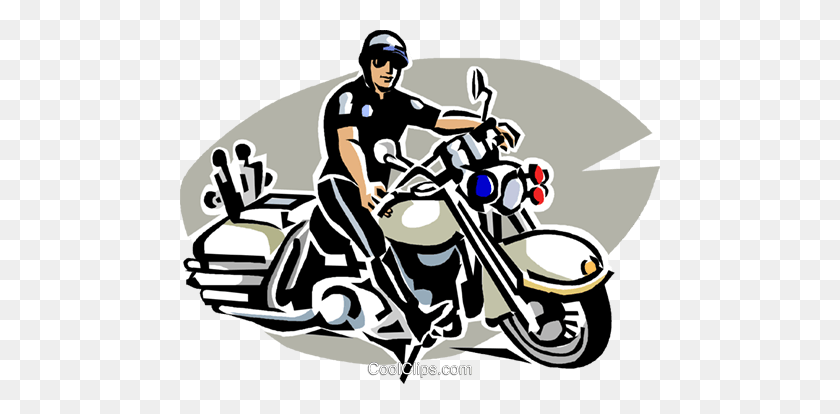 480x354 Motocicleta Cop Clipart Imágenes Prediseñadas Imágenes Prediseñadas - Oficial De Policía Clipart