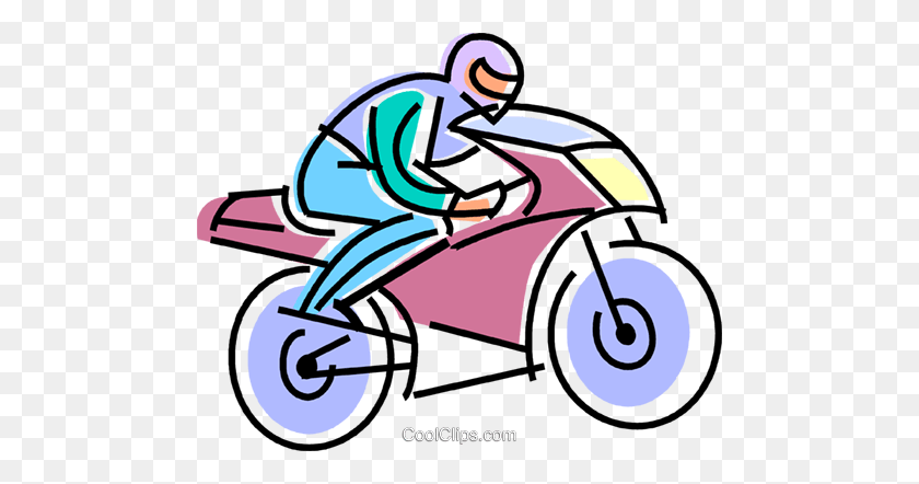 480x382 Мотоциклетный Гонщик Роялти Бесплатно Векторные Иллюстрации - Колесо Мотоцикла Клипарт
