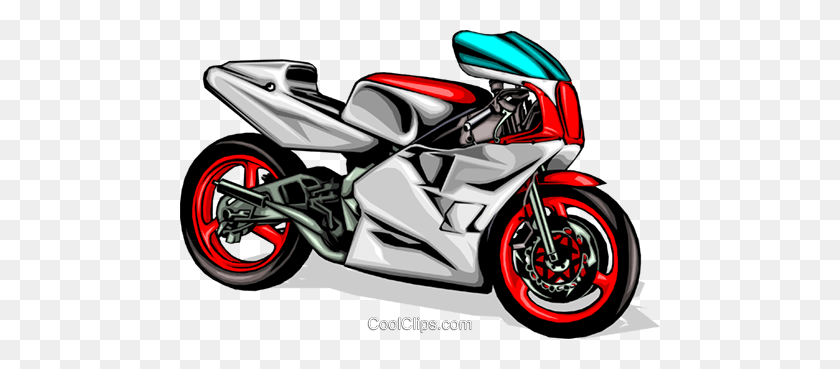 480x309 Motocicleta Libre De Regalías Vector Clipart Ilustración - Motocicleta Clipart Gratis