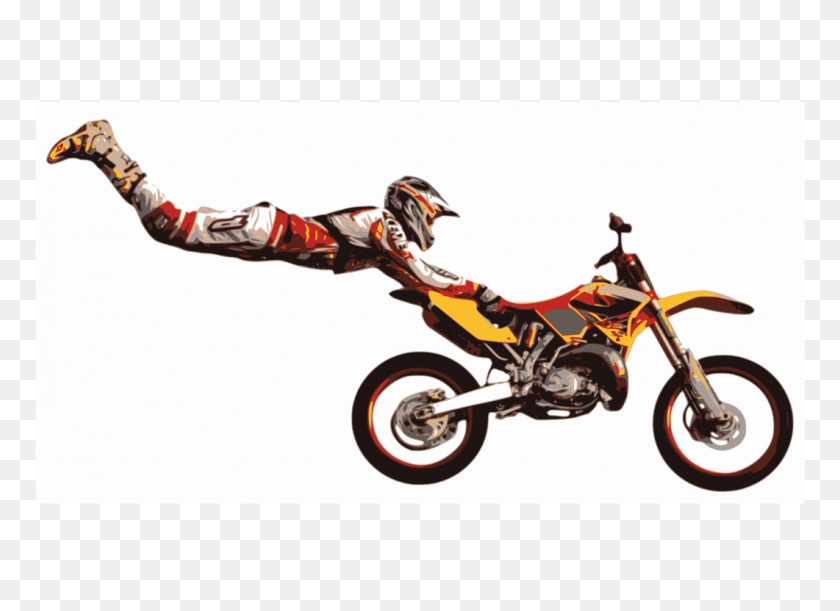 1061x750 Motorcycle Stunt Riding Freestyle Motocross Enduro Motorcycle Free - Motocross Clipart
