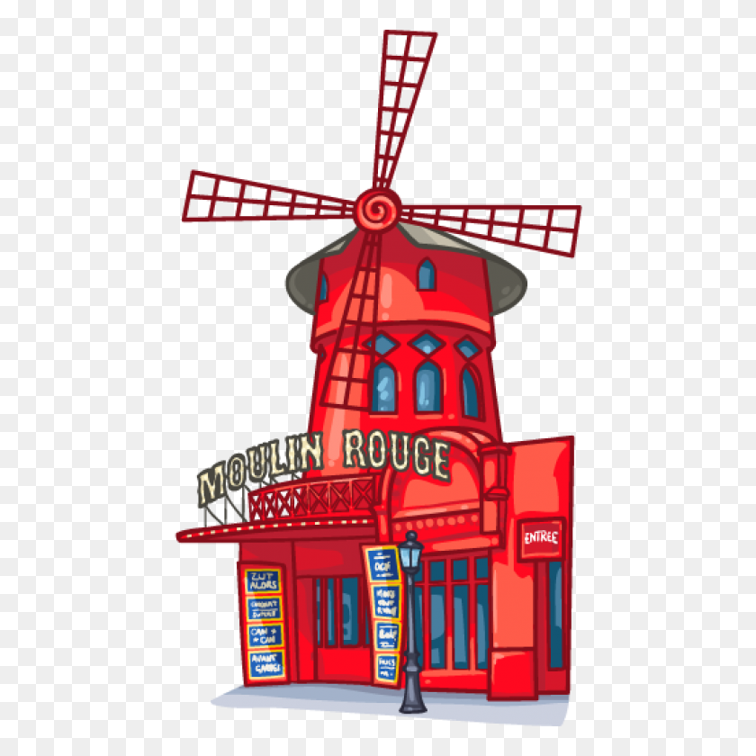 1024x1024 Imágenes Prediseñadas De Moulin Rouge Clipart - Windmill Clipart