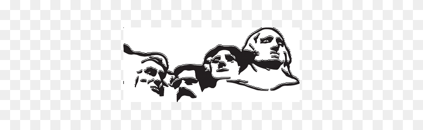 350x200 Mount Rushmore Decal - Mt Rushmore Clipart