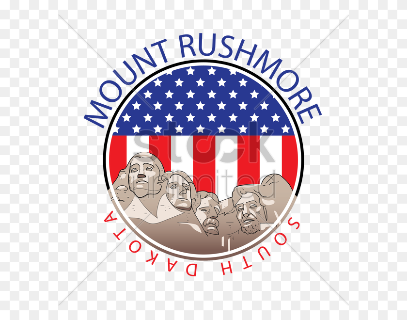 600x600 Гора Рашмор - Векторное Изображение - Mt Rushmore Clipart