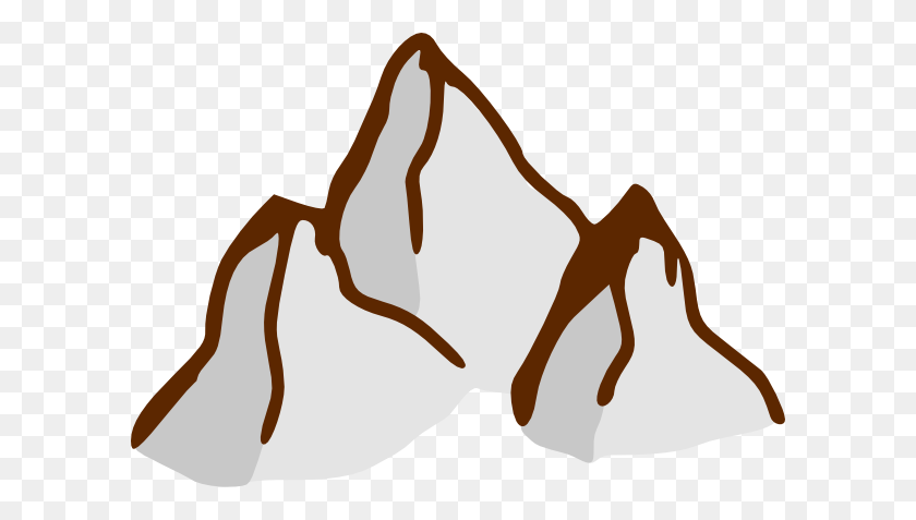 600x417 Mountain - Mountain Outline Clipart