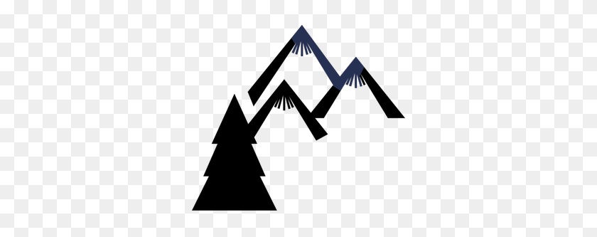 300x273 Clipart De Montaña Con Montañas Y Osos - Clipart De Montaña Nevada