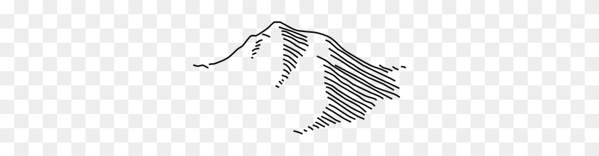 300x159 Mountain Clipart Sketch - Mountain Clip Art Images