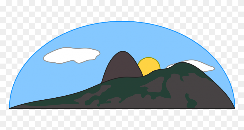 1280x640 Mountain, Cloud, Hill, Nature, Scene - Mountain Vector PNG