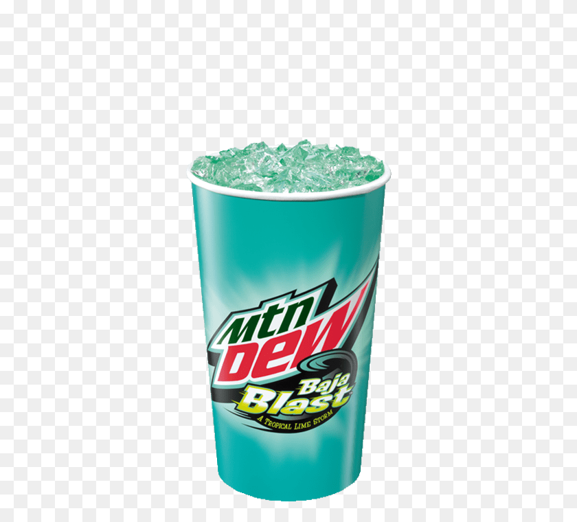 300x700 Mountain Dew Baja Blast In Paper Cup Transparent Png - Mountain Dew PNG