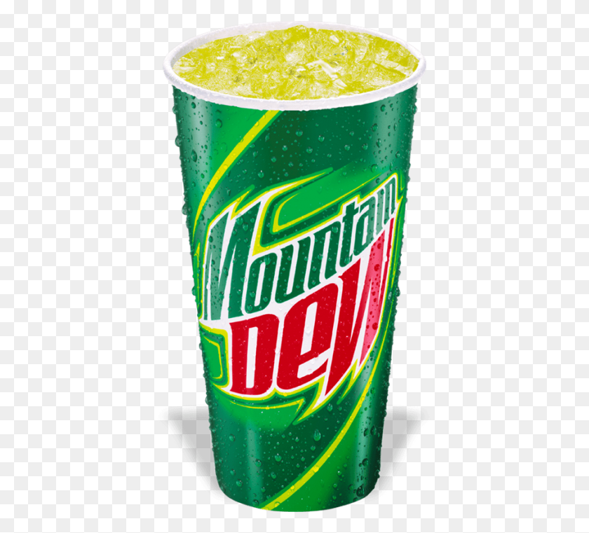 901x810 Mountain Dew In Paper Cup Transparent Png - Mountain Dew Logo PNG