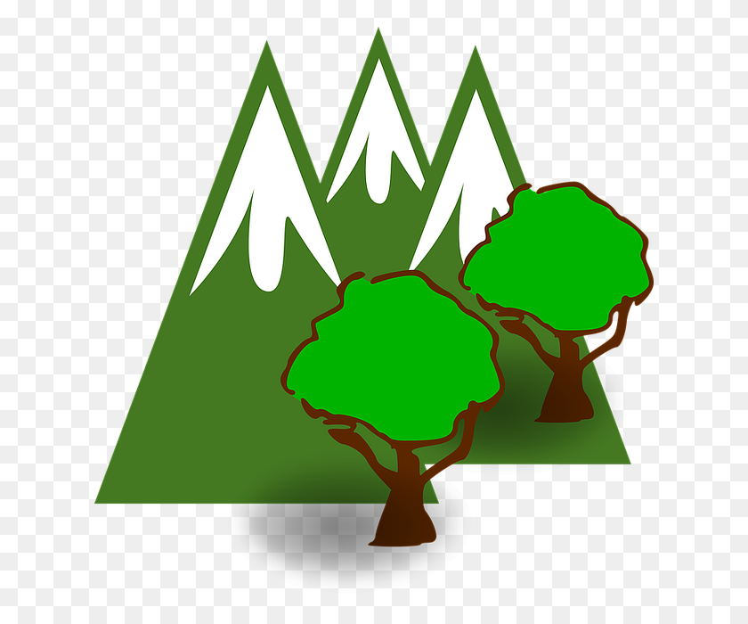 628x640 Mountain Forest Trees Wallpapers - Mountain Background Clipart