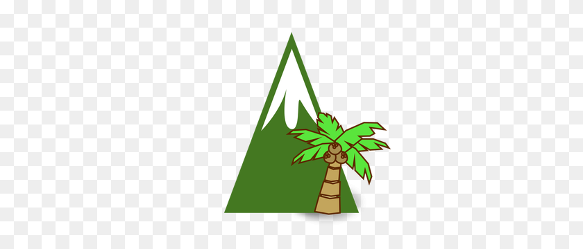 300x300 Mountain Free Clipart - Palm Tree Silhouette Clipart