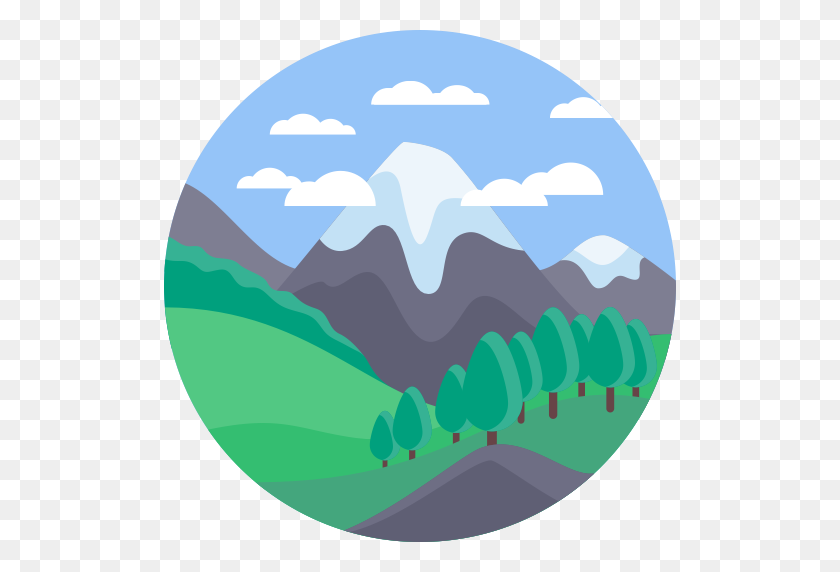 512x512 Mountain, Mountain, Tran With Png And Vector Format For Free - Mountain Vector PNG