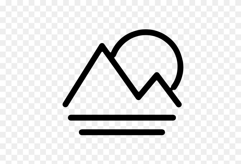 512x512 Icono De Montaña, Montañas, Nieve Con Formato Png Y Vector Gratis - Snow Mountain Clipart