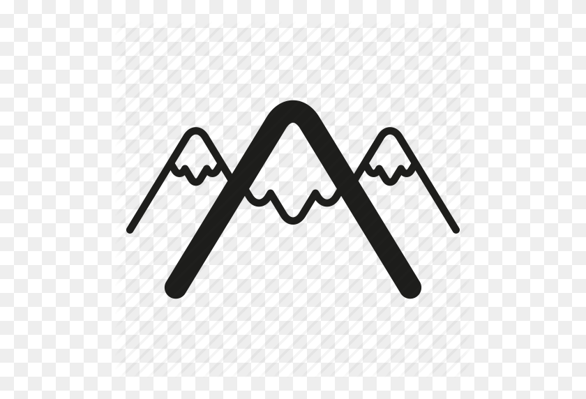 512x512 Mountain Outline - Blue Ridge Mountains Clipart