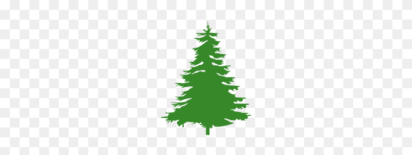 256x256 Mountain Pine Tree Silhouette - Pine Tree Silhouette PNG