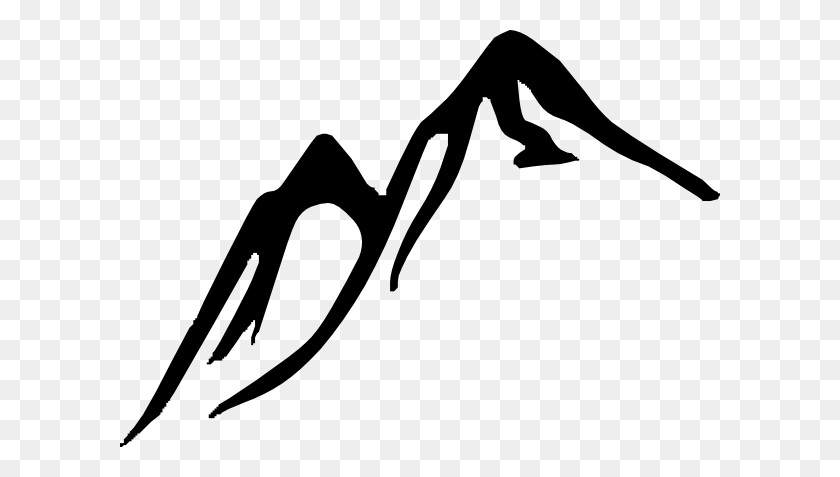 600x417 Mountains Silhouette Clip Art - Javelin Clipart