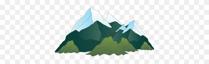 400x198 Mountains Snowcaps And Foothills - Mountain Vector PNG