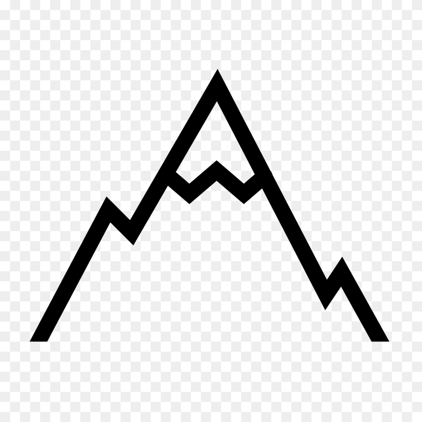 1600x1600 Mountan - Значок Горы Png