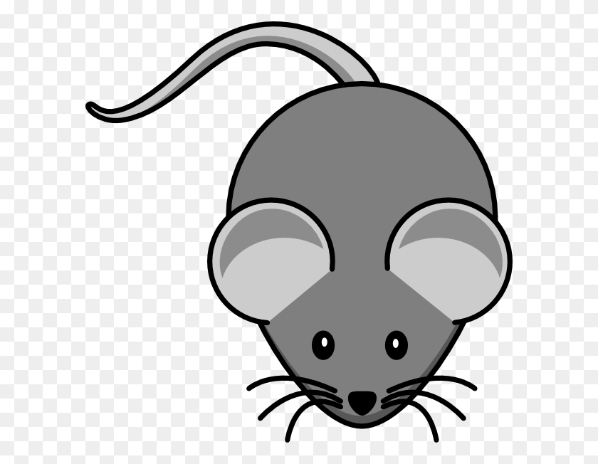 600x592 Mouse Clip Art - Ear Clipart Black And White