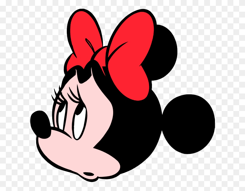 634x594 Mouse Clip Art Black And White Mickey Minnie Head Free Image - Minnie Mouse Head Clipart Black And White