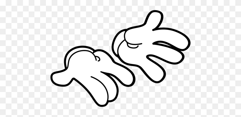 500x347 Mouse Clipart Hands - Open Hands PNG