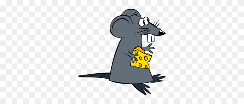 300x300 Mouse With Cheese Clip Art - Groundhog Clipart