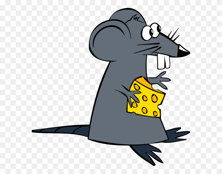 600x599 Mouse With Cheese Clip Art At Vector Clip Art - Cartoon Mouse Clipart