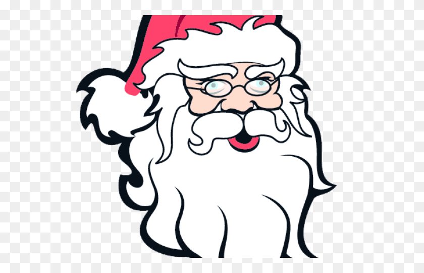 640x480 Moustache Clipart Santa Claus - Santa Beard Clipart
