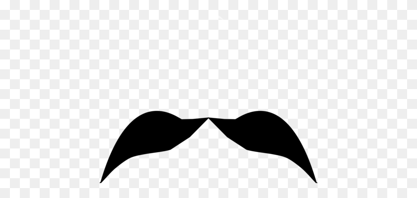 440x340 Moustache Hairstyle Man Drawing Beard - Hair Bow Clipart Black And White