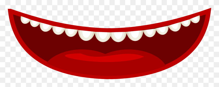 2400x852 Mouth Clip Art - Mouth Speaking Clipart