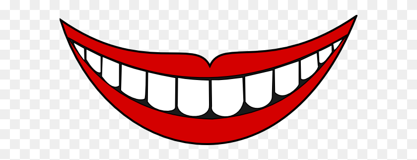 600x262 Mouth Smile Clip Art - Teeth Clipart PNG