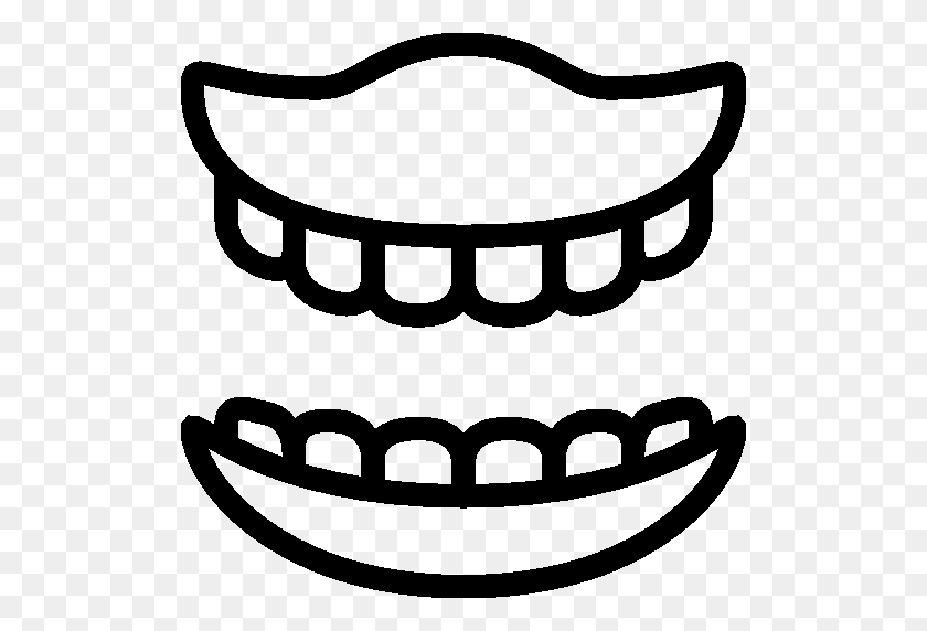 512x512 Mouth, Tongue And Dental - Sharp Teeth PNG