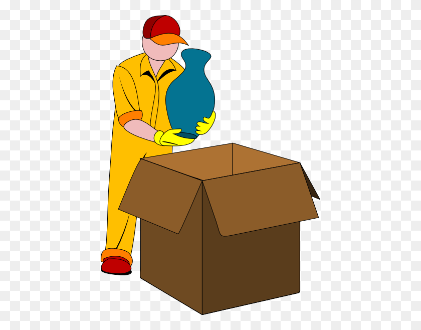 438x598 Mover Clip Art - Movers Clipart