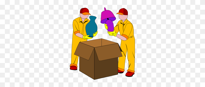 267x299 Movers Packing Clip Art - Movers Clipart