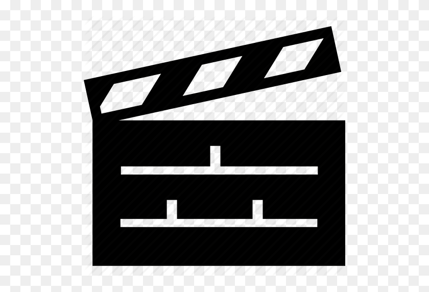 512x512 Movie Clap Board Clipart Of Open Digital Movie Clapboard - Movie Clapboard Clipart