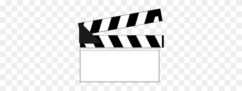298x258 Movie Clapper Clipart - Movie Film Clipart