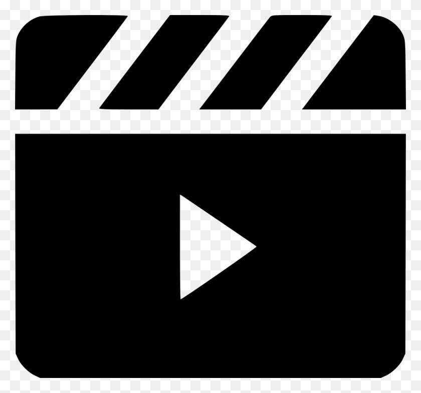 980x912 Movie Clapper Play Png Icon Free Download - Movie Clapper PNG